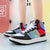 High-Top Casual Leather Sneakers