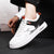 White Leather Mesh Sneakers