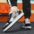 Black White Suede Low sneaker